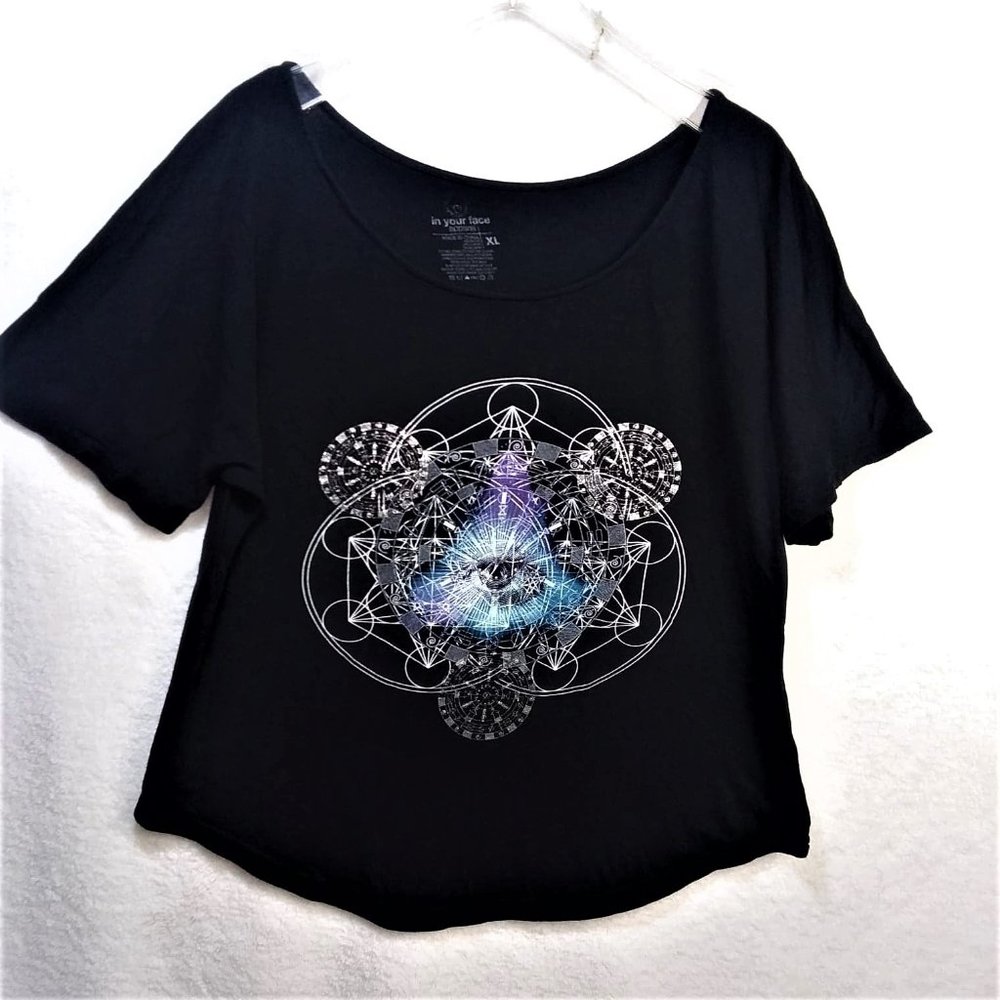 Spiritual Illuminati Third Eye Black T-shirt XL